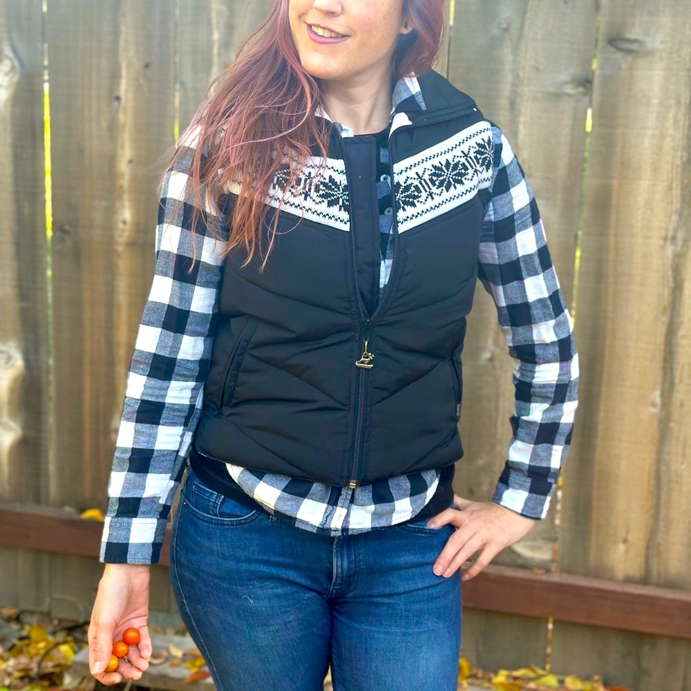 ❄️VTG Antler brand puffer down vest.